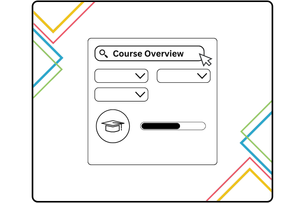 Course overview block with many filter and display options